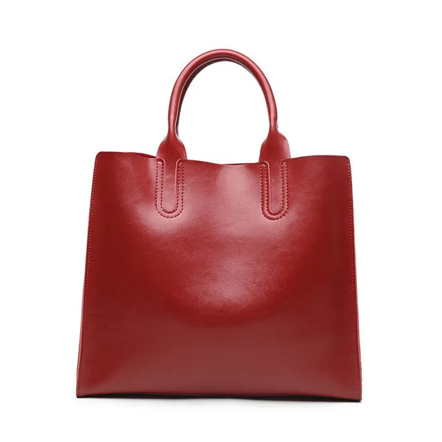 Retro High Class Leather Hand Bag