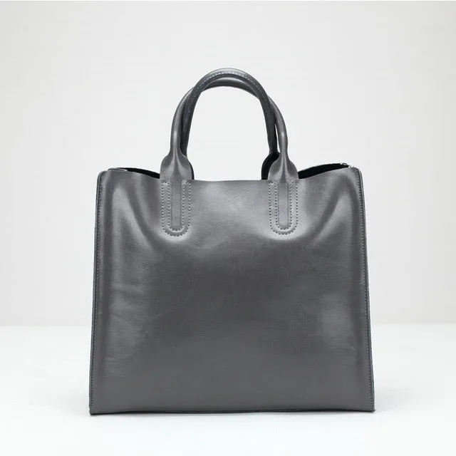 Retro High Class Leather Hand Bag