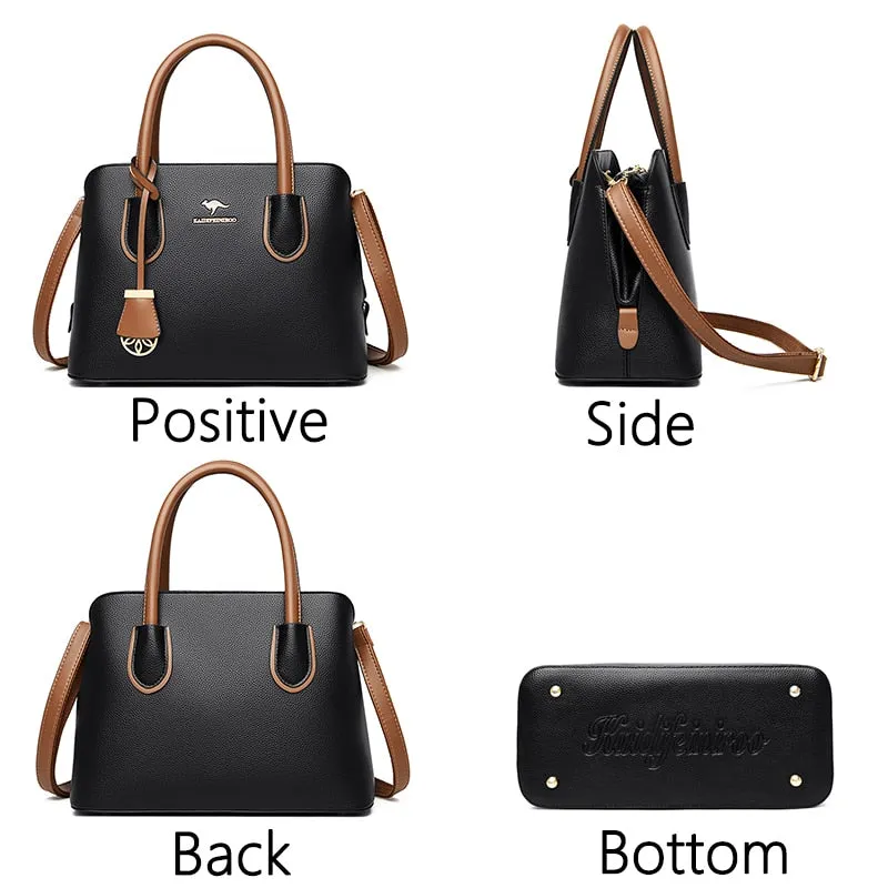 Retro Leather Bag Ladies Purses And Handbags Luxury Handbags