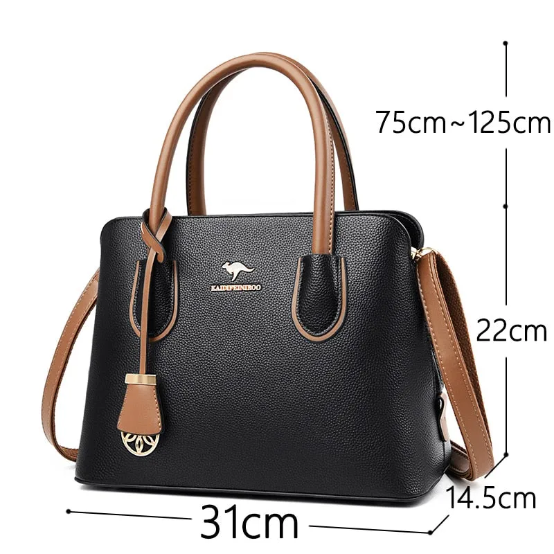 Retro Leather Bag Ladies Purses And Handbags Luxury Handbags