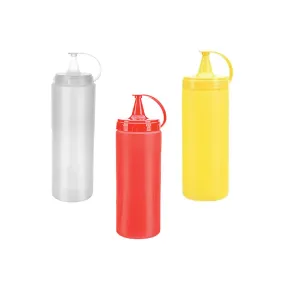 Set Of 3 Colors 400Ml Reusable Souce Bottles Ap-9417