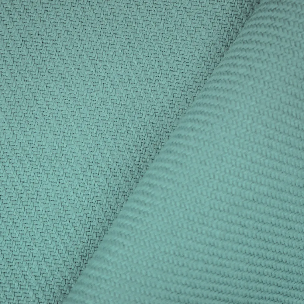 Teal Moygashel Twill Irish Linen Solid Woven Home Decorating Fabric