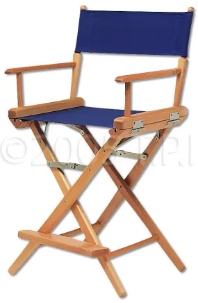 Telescope Casual Directors Chair 46" Height - Natural Frame / Navy Canvas