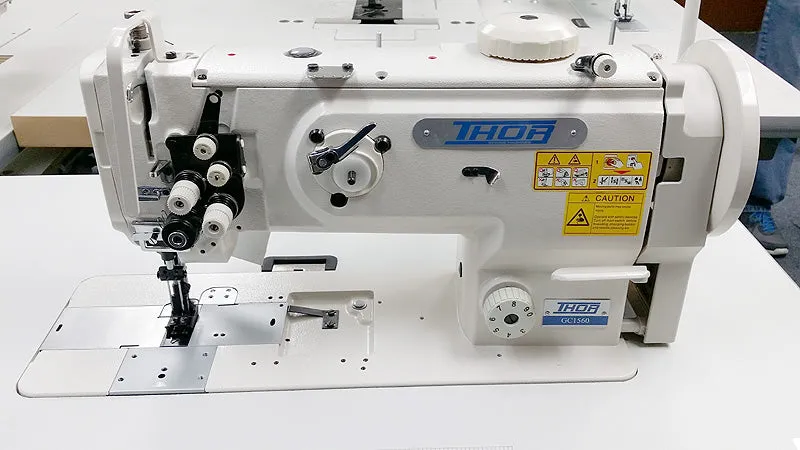 THOR GC1560 Double Needle Walking Foot Sewing Machine for Leather & Upholstery