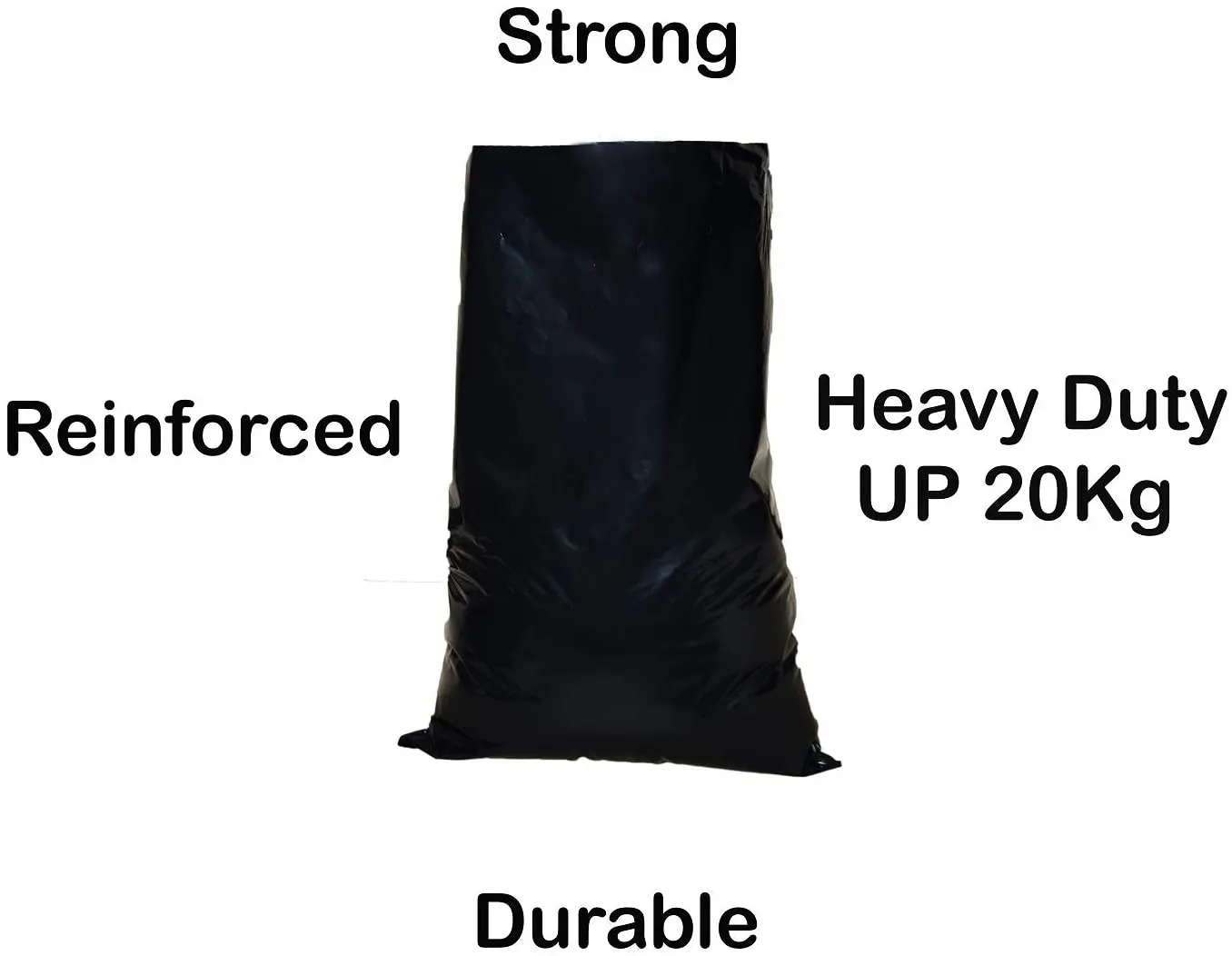 Tools House Heavy Duty Black Rubble Sacks - Refuse Bag