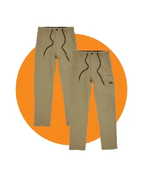 Tradies Jet Lite Utility Pant Value Pack - Khaki