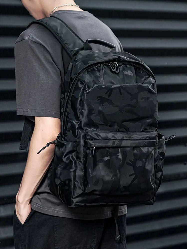 Trendy Men's Lightweight Fashion Junior High School Backpack