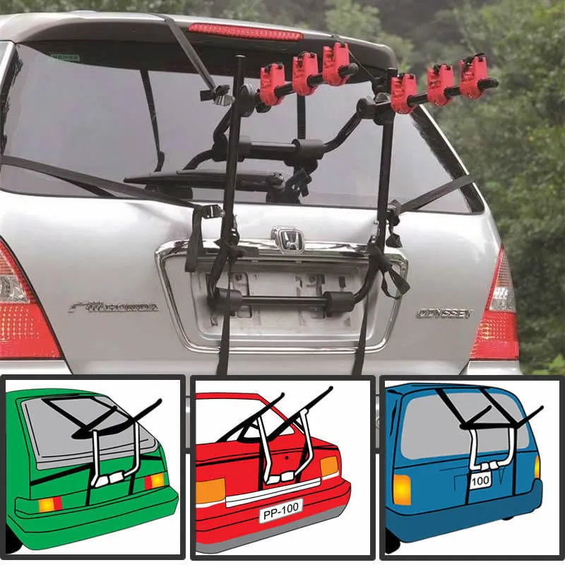 Universal Rear Mount 3 Bike Carrier