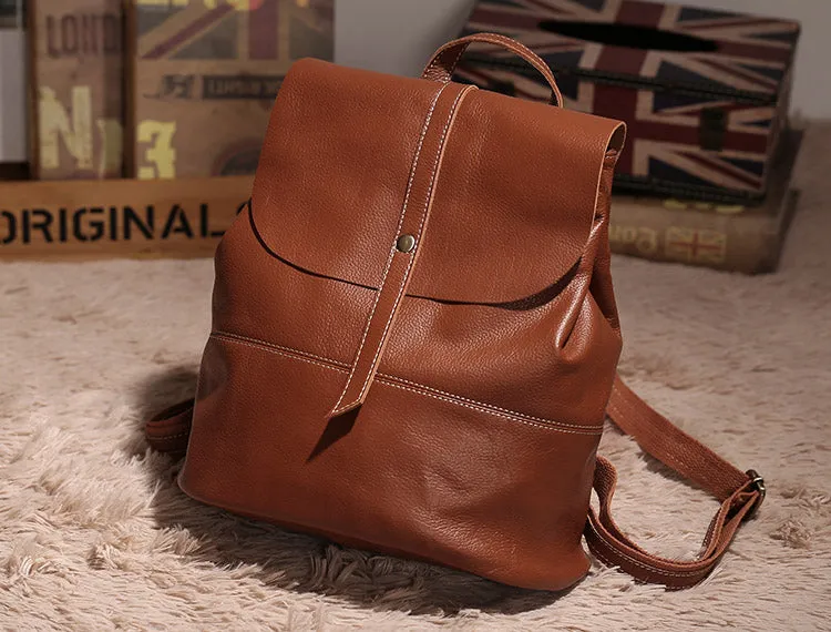 Vintage Leather Womens Backpack Purse Cool Backpacks for Women