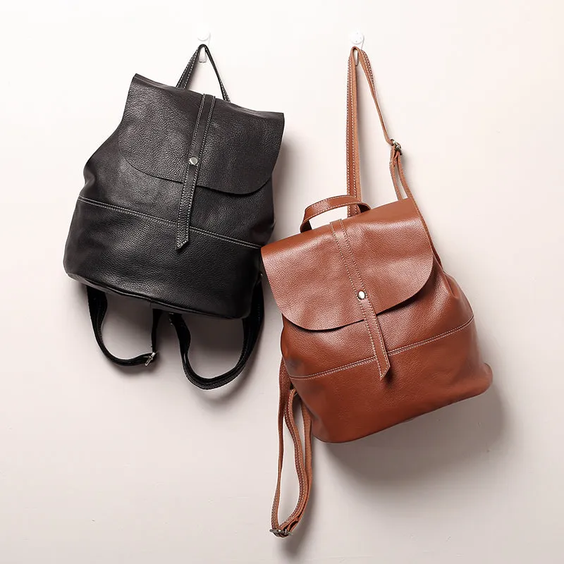 Vintage Leather Womens Backpack Purse Cool Backpacks for Women